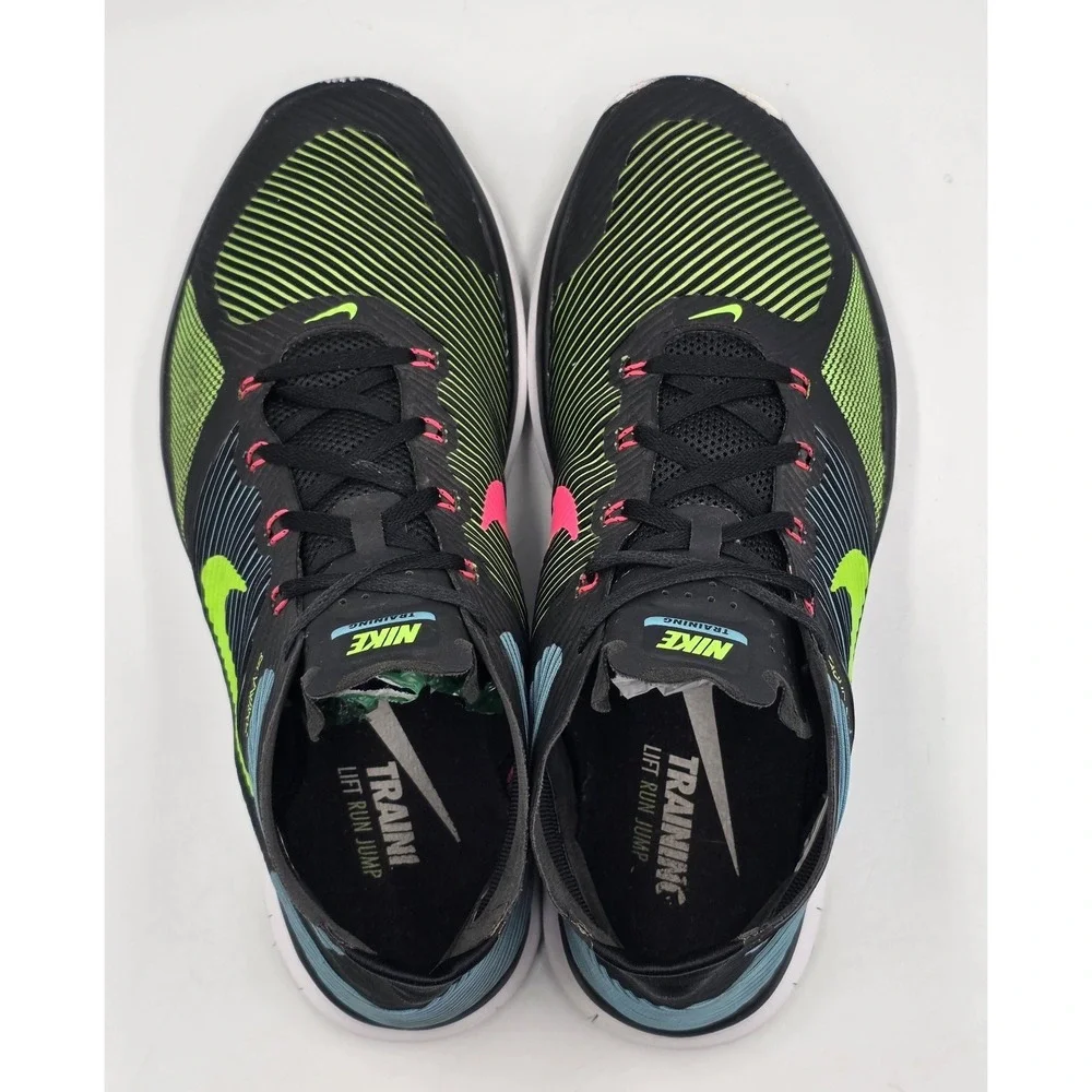 Nike Free Train Instinct 833274-034 Black Electric Green Men's Size 10.5